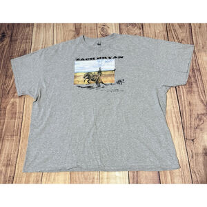 Zach Bryan Well The Devil Can Scrap Lord Has Won Gray T-Shirt Size 3XL XXXL Rare